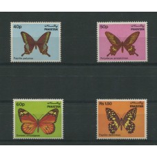 PAKISTAN MARIPOSAS SERIE COMPLETA DE ESTAMPILLAS MINT